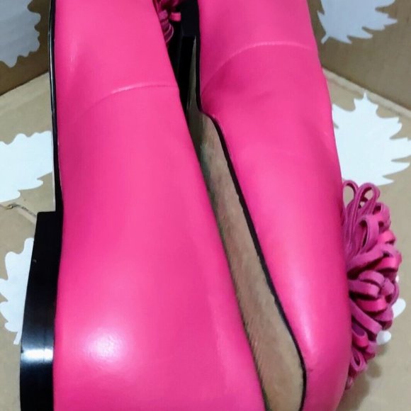 Talbots Pom Pom Ballet Flats "Stella" Leather Slip On Sz 7 ~ EUC - Picture 8 of 10